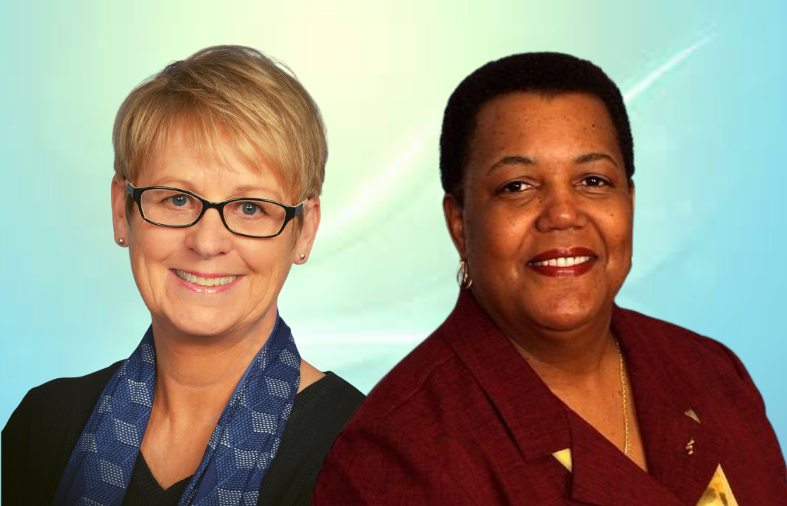 Joy Lawson Davis and Deb Douglas